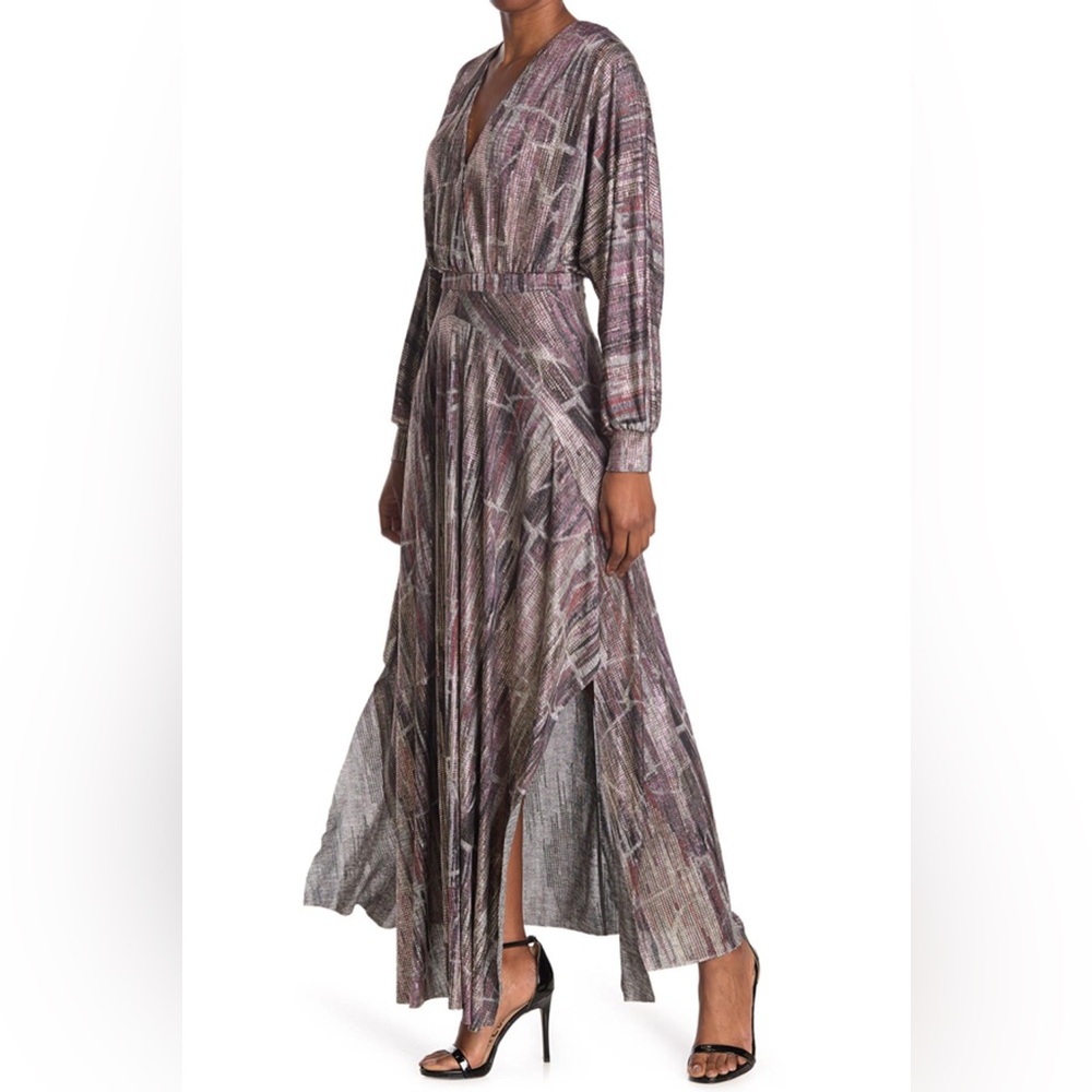 BA&SH Printed Knitted Maxi Dress